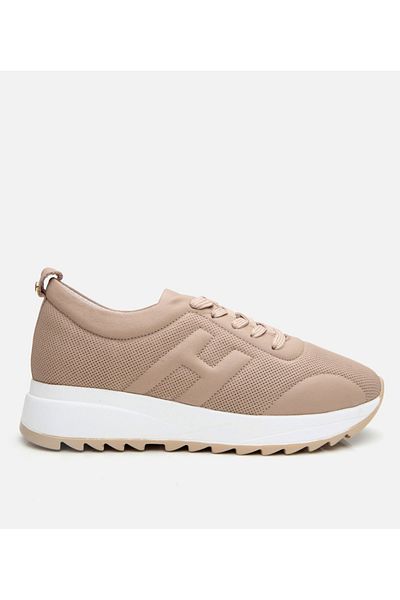 Hotiç Pantofi sport confortabili din piele bej de damă