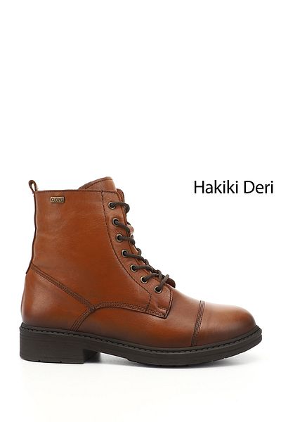 GÖNDERİ(R) Cizme din piele naturală cu fermoar, maro deschis, femei/fete