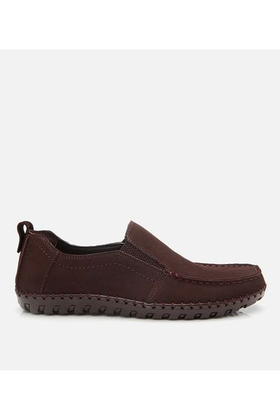 Hotiç Men's Leather Brown Casual Shoes
