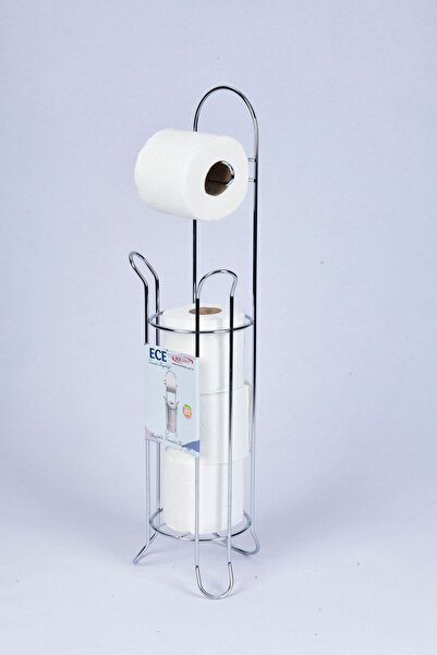 Ece Metal Yedekli Tuvalet Kağıtlığı Paslanmaz Uzun Ömürlü Dayanıklı Banyo Tuv...