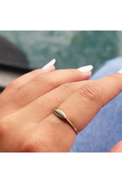 FasekGold Mekik Taşsız Şans Totemi Minimal 925 Ayar Eklem Yüzüğü-Taşsız Minimal Şans 925 Ayar Gümüş Yüzük