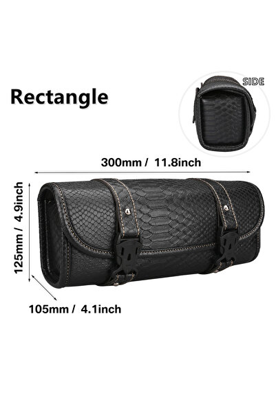 Choice حقيبة دراجة نارية C حقيبة سرج من الجلد الصناعي حقيبة أدوات شوكة أمامية...