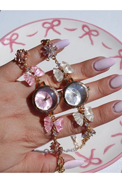 Reorah Collection Fairy Bow Watch Pink