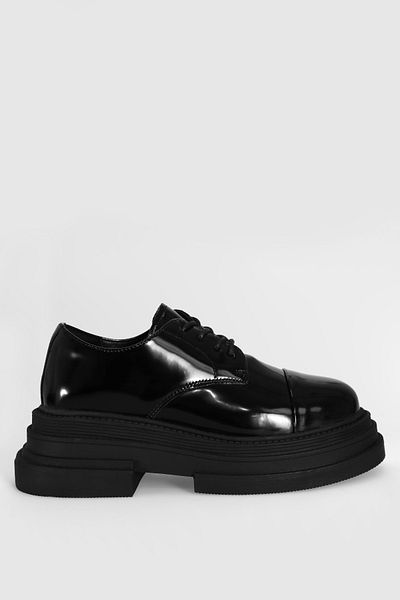 Lufian 122230009 Julia Sneaker Унисекс кожени класически обувки ЧЕРНИ