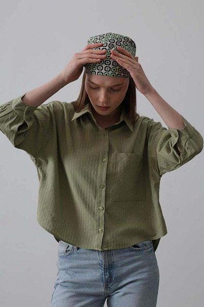 modamtn Pocketed short cut shirt - khaki