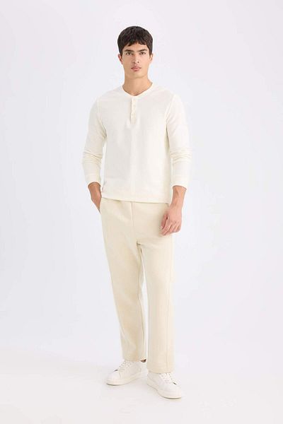DeFacto Pantaloni de sport cu croiala normala, talie elastica, de baza, drepti, cu buzunare, picioare drepte D9707AX24AU