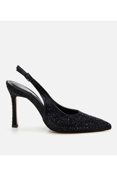 Hotiç Women's Black Evening Dress Stiletto