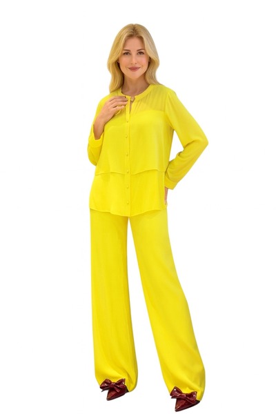 IDYL Satin Blouse Suit