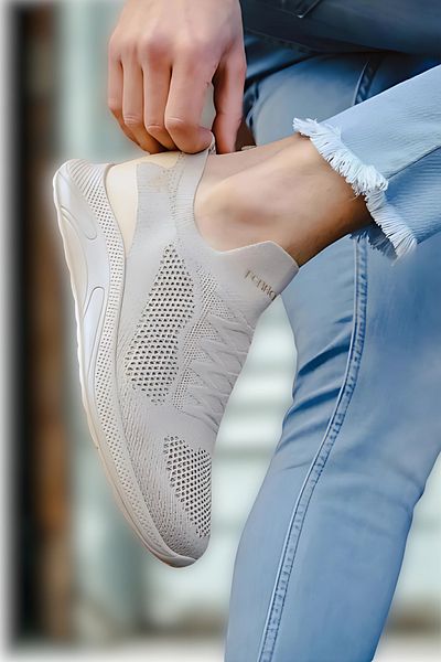 NUA Ferrosa 041 Orthopedic Knitwear Cream Comfortable Unisexm Sports Shoes