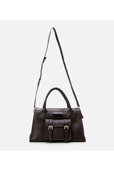 Hotiç Genuine Leather Brown Women's Bag
