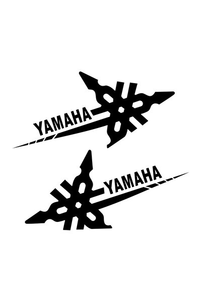 Choice ملصق عاكس أسود للدراجات النارية من ياماها، شعار موتو، ملصقات ليزر ملون...