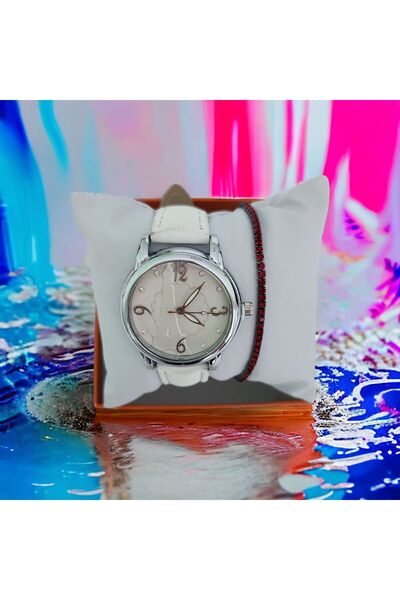OEM White Women's Watch with Included Bracelet