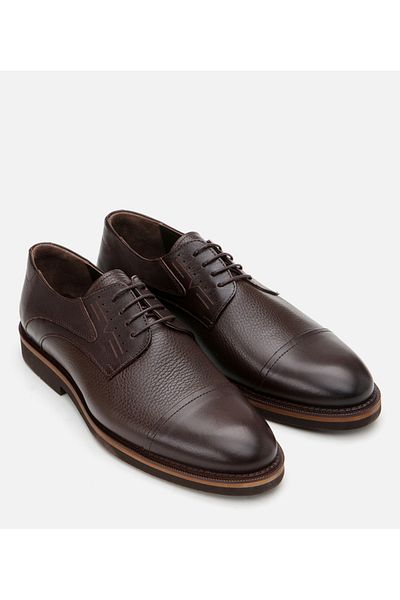 Hotiç Genuine Leather Brown Men's Casual Shoes