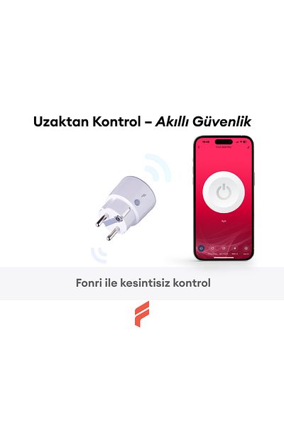 Fonri Smart Socket (16 Amper) Set of 2, Remote Control, Instantaneous Energy Consumption Tracking, Timer, Tuya