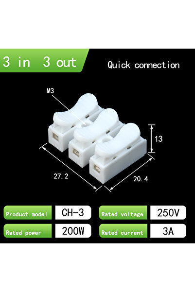 Choice 50 قطعة 3P 20/50 قطعة بدون بيع سريع 1P 2P موصل سلك كابل بدون برغي كتلة...
