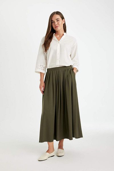 DeFacto A-Line Basic Plain Maxi Pola Belmando D7672Ax24Au