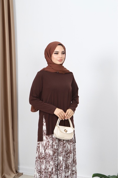 NİSUM MODA Σετ φούστα με μοτίβο παλάμης