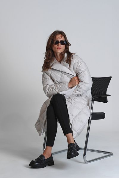 Lufian Lucy Goose Down - Palton Ecru pentru femei