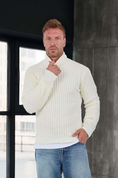 Valiberta Nopenli Wick Knitted Fisherman Sweater - White