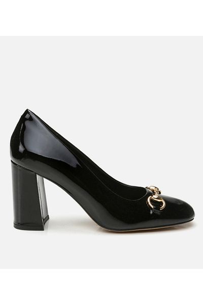 Hotiç Women's Leather Black Thick Heel