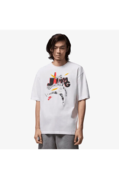 JORDAN ΜΠΛΟΥΖΑ "Jamming Frequency" Λευκό 100% Αυθεντικό