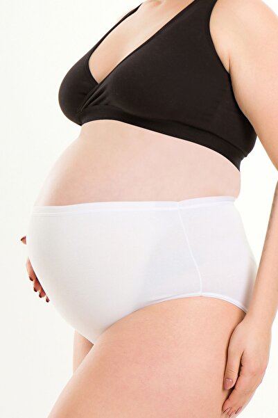 par lingerie pl Set de 3 chiloți de maternitate albi