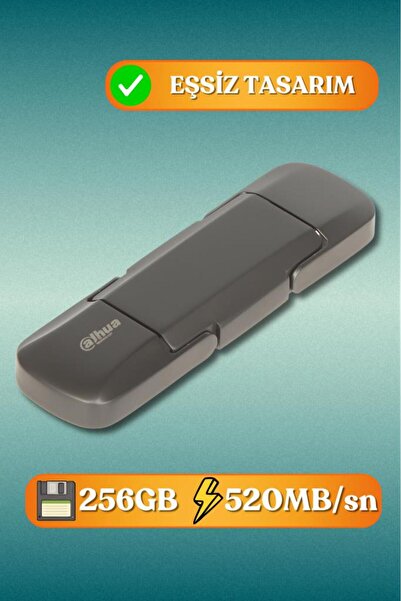 DAHUA 256GB S809 TypeC OTG USB3.2 Gen.2 520MB-460MB/sn Metal USB Flash Bellek