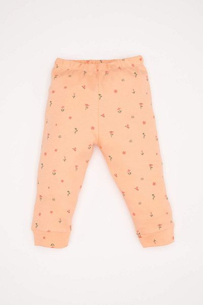 DeFacto Baby-Mädchen-Pyjama-Set mit Blumenmuster, langärmelig, 2-teilig, D8291A5NS