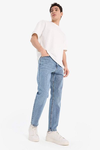 DeFacto Pantaloni slim din anii 90, cu picioare subțiri, spălate, E1614ax24au