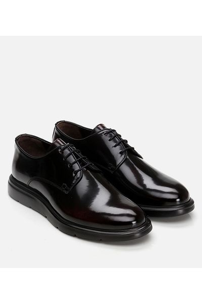 Hotiç Pantofi casual din piele pentru bărbați, roșu Claret