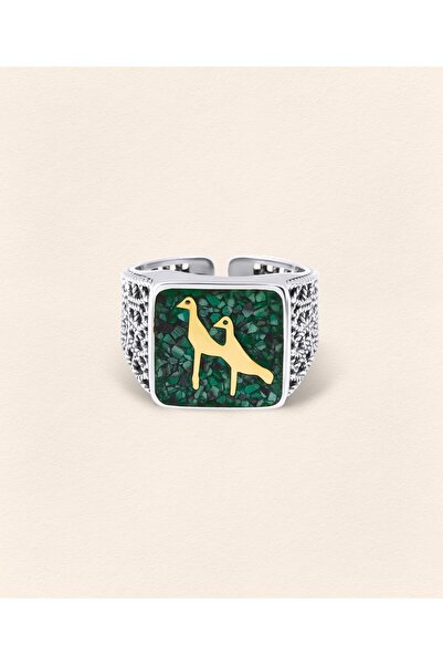 Luna Merdin Malakit Turna Telkari Yüzük