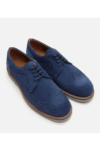 Hotiç Pantofi casual pentru bărbați din piele bleumarin