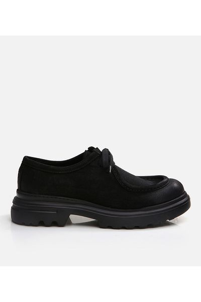 Hotiç Pantofi casual negri din piele pentru bărbați