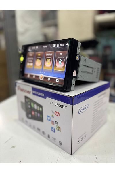 Painner Sn-8800bt Carplay - كاميرا وقوف السيارات بشريط مزدوج مع شاشة 7 بوصة، بلوتوث، MP5، MP3، USB، بطاقة SD، راديو