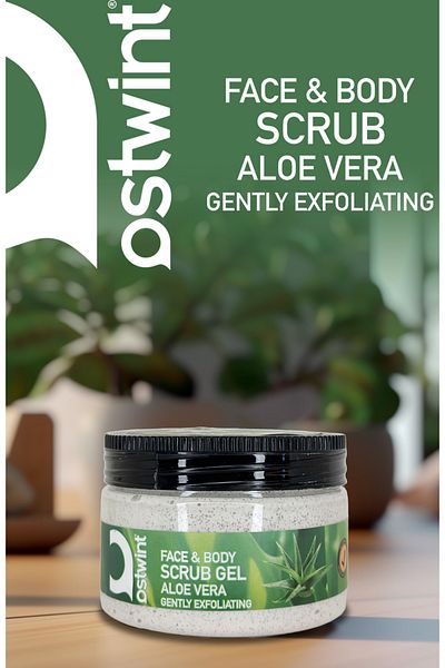 Ostwint Face And Body Peeling Effect Scrub Gel for Face and Body Aloe Vera 300ml