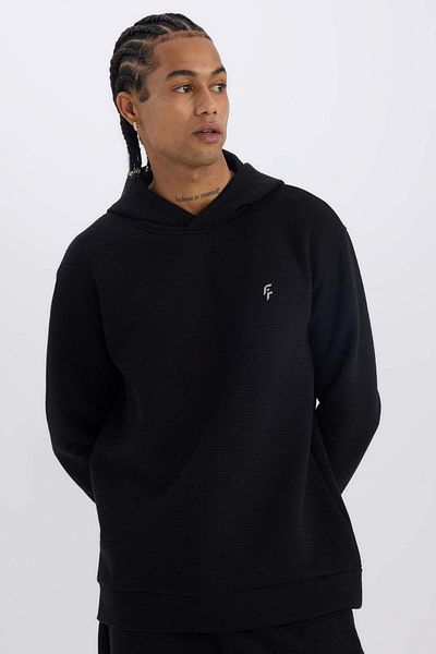 DeFacto Defactofit - Hooded and Quilted Standard Fit Sweatshirt D0752Ax24Au