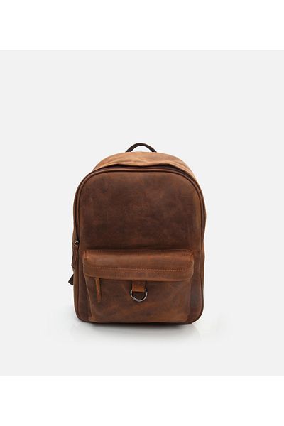 Hotiç Genuine Leather Tan Men's Bag