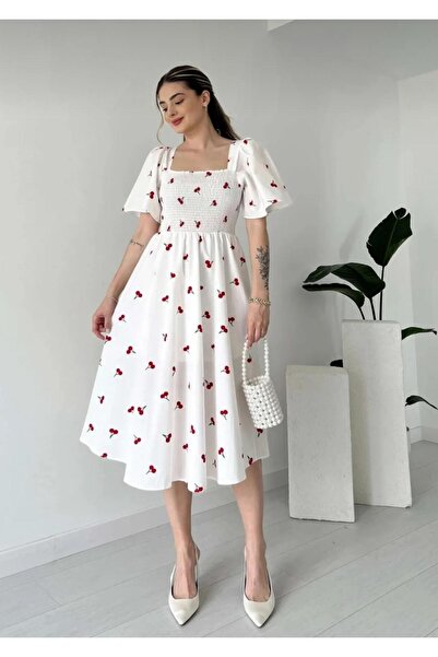 ELEGANTT ROCHIE DE VARĂ CU MOTIV CIREȘE