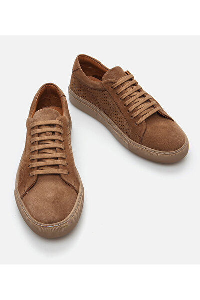 Hotiç Men's Leather Tan Casual Shoes