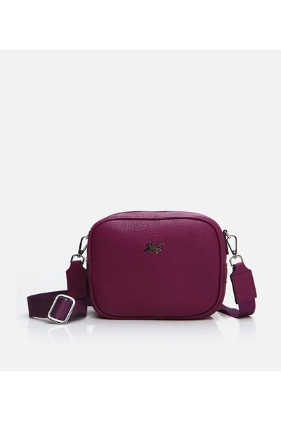 Hotiç Geantă mini (crossbody) din piele mov pentru femei