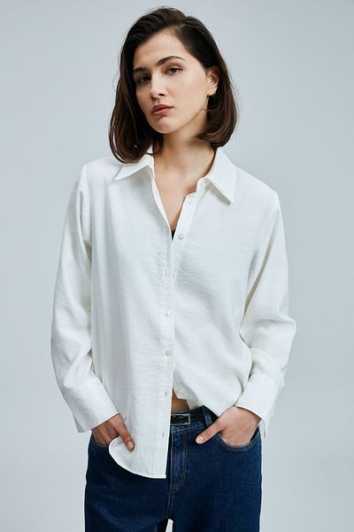 Lufian Cămașă Hannah Ecru pentru damă - Regular Fit
