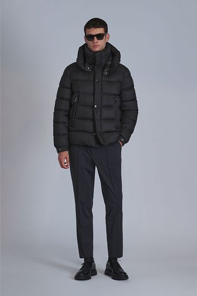 Lufian Palton bărbătesc Marty Goose Feather Negru