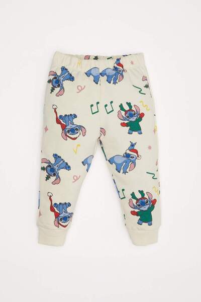 DeFacto Kız Bebek 2'li Takım Disney Lilo & Stitch Sweatshirt Beli Lastikli Eşofman Altı D6704A524WN