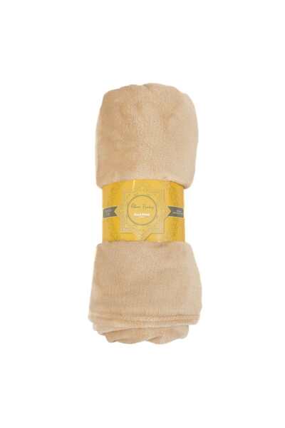 Ella Home Patura Ella Home, calduroasa si moale, Poliester, Crem, 170x130cm