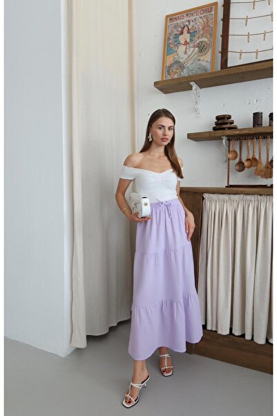 Patreon Ruffled Long Muslin Skirt