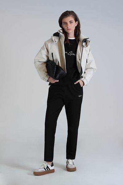 Lufian Black Amber Knitted Women's Tracksuit