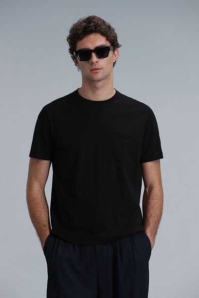 Lufian Tricou grafic modern Felix negru