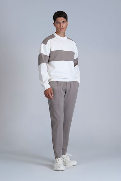 Lufian Pıeces Men's Sweatshirt Off White