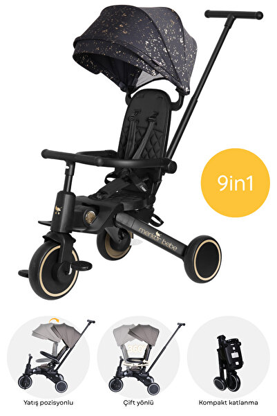 Merkürbebe Merkür Bebe 9in1 Hawk Çift Yönlü Katlanabilir Yatabilir Ayak Deste...