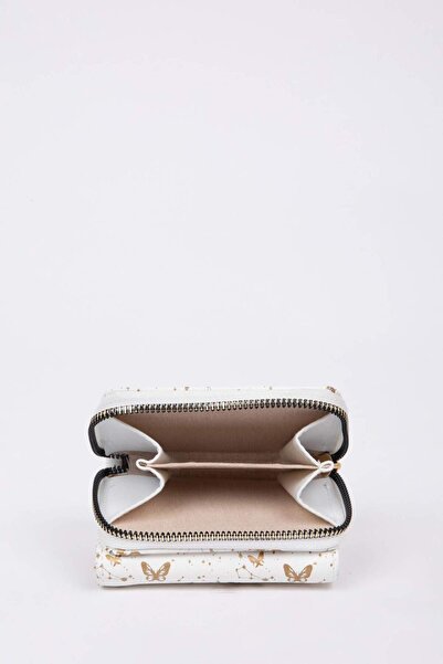 DeFacto Women's Butterfly Patterned Faux Leather Wallet 3170962